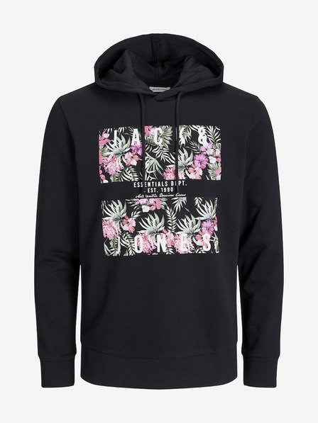 Jack & Jones Čierna pánska mikina Jack & Jones Chill