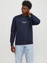 Jack & Jones Tmavomodrá pánska mikina Jack & Jones Vesterbro
