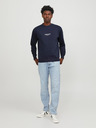 Jack & Jones Tmavomodrá pánska mikina Jack & Jones Vesterbro