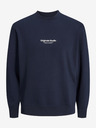 Jack & Jones Tmavomodrá pánska mikina Jack & Jones Vesterbro