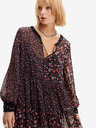 Desigual Vínové dámske kvetinové šaty Desigual Duque