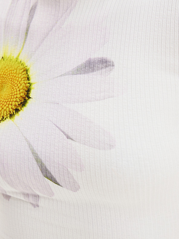 Desigual Desigual Margaritas biele dámske kvetované šaty