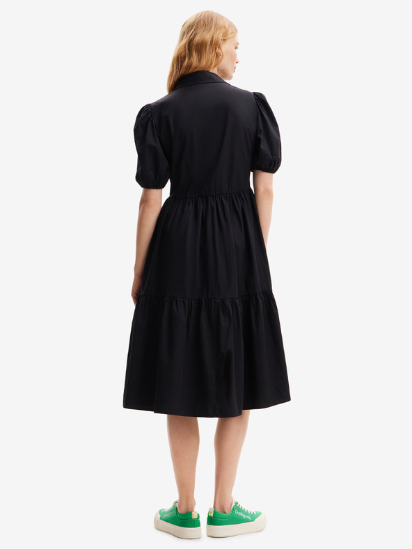 Desigual Čierne dámske šaty Desigual Calgary