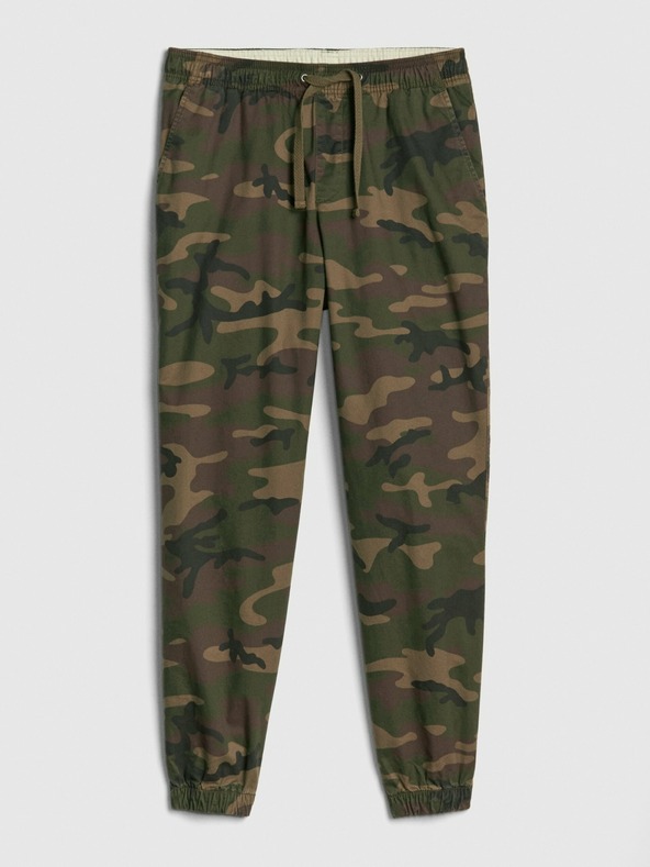 GAP Nohavice slim canvas joggers GapFlex GAP