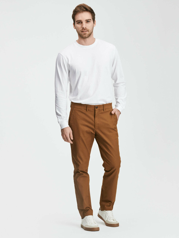 GAP Nohavice modern khaki in slim fit GapFlex GAP