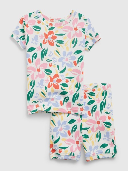 GAP Detské krátke pyžamo floral GAP