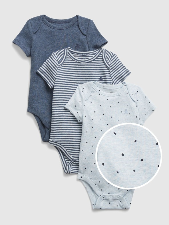 GAP Baby body z organickej bavlny, 3 ks GAP