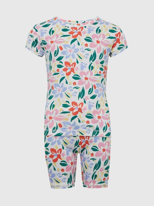 GAP Detské krátke pyžamo floral GAP