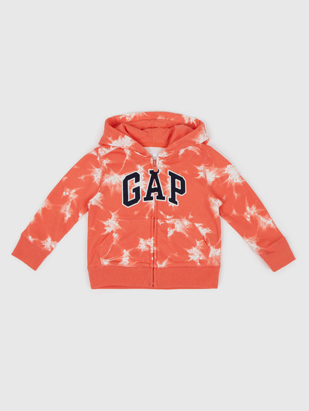 GAP Detská batikovaná mikina logo GAP