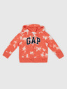 GAP Detská batikovaná mikina logo GAP
