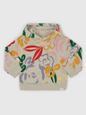 GAP Baby mikina floral s kapucňou GAP