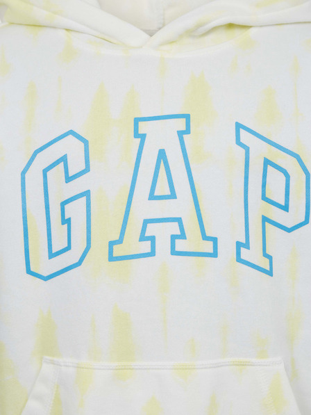 GAP Detská batikovaná mikina s logom GAP