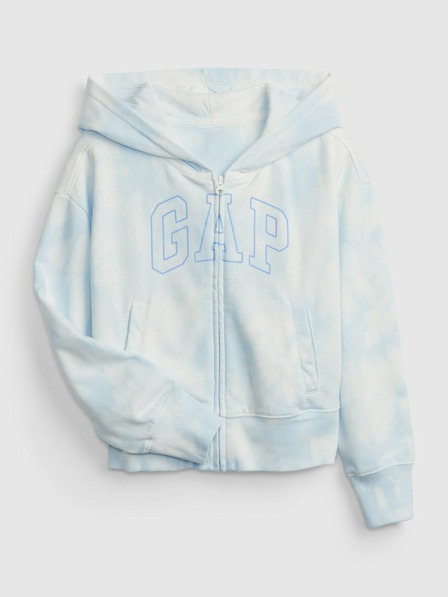 GAP Detská mikina s logom a fleece GAP