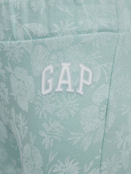 GAP Detské tepláky kvety s logom GAP