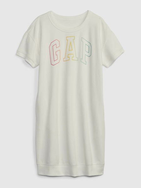 GAP Detské tričkové šaty s logom GAP