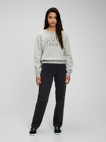 GAP Detská mikina s logom a fleece GAP