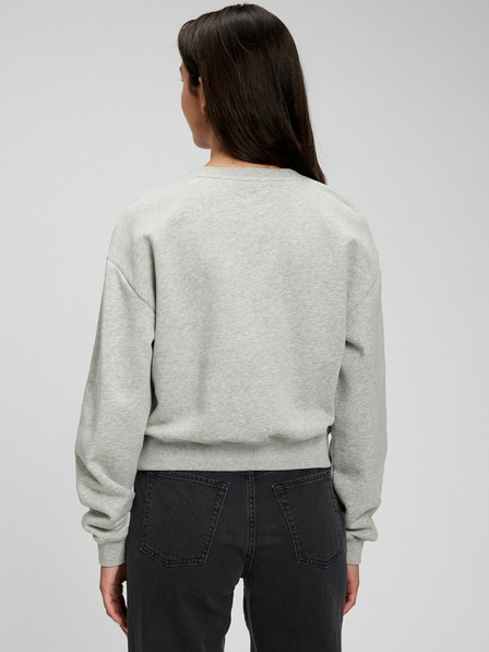 GAP Detská mikina s logom a fleece GAP