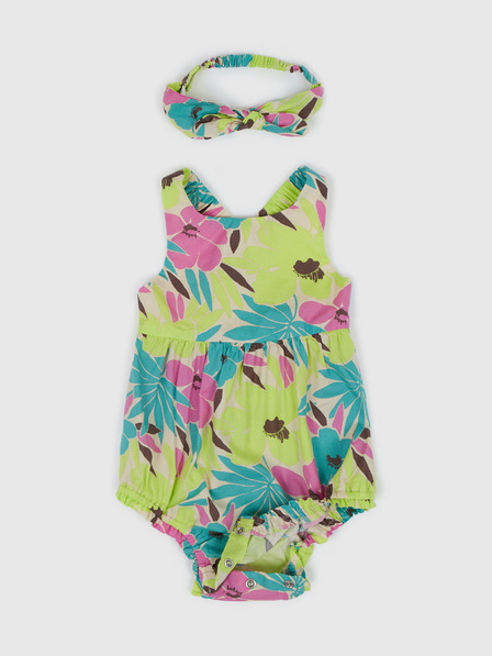 GAP Baby kvetované body s čelenkou GAP