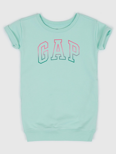 GAP Baby mikinové šaty s logom GAP