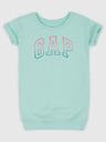 GAP Baby mikinové šaty s logom GAP
