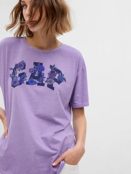 GAP Tričko s kvetinovým logom GAP