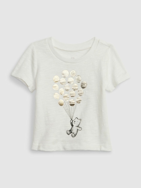 GAP Baby tričko s potlačou Unisex GAP