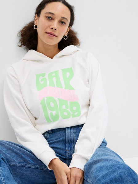 GAP Mikina logo GAP fleece