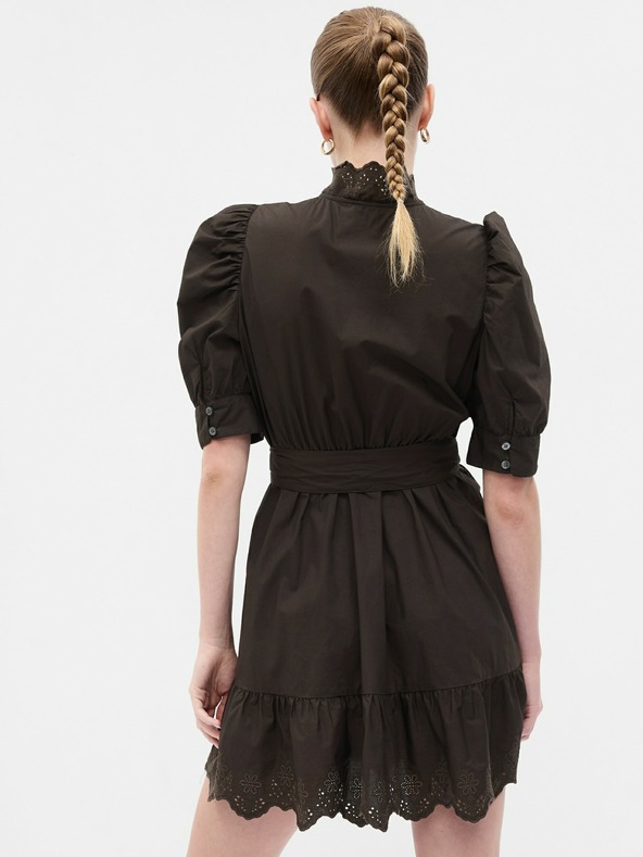 GAP Mini šaty s naberanými rukávmi GAP