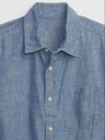 GAP Chambray košeľa s dlhým rukávom GAP