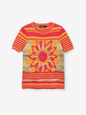 Desigual Desigual Sun Blue dámske oranžové pletené tričko