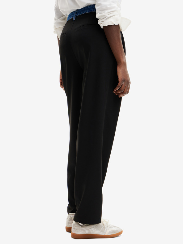 Desigual Čierne dámske nohavice Desigual Milan