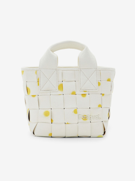 Desigual Biela dámska kabelka Desigual New Splatter Valdivia Micro Patterned