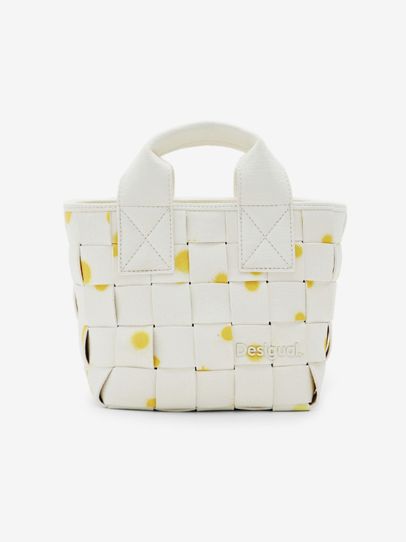 Desigual Biela dámska kabelka Desigual New Splatter Valdivia Micro Patterned
