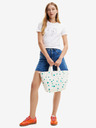 Desigual Biela dámska kabelka Desigual New Splatter Valdivia so vzorom