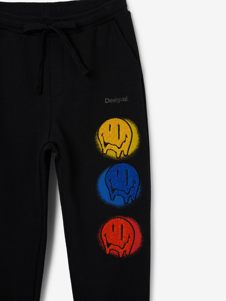Desigual Čierne chlapčenské tepláky Desigual Benito