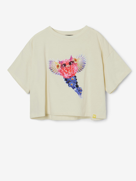 Desigual Desigual Catrina krémové dievčenské tričko