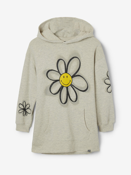 Desigual Desigual Belma béžové dievčenské mikinové šaty