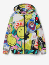 Desigual Desigual Carey Žltá detská vzorovaná mikina na zips