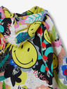 Desigual Desigual Carey Žltá detská vzorovaná mikina na zips