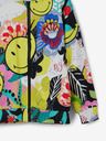 Desigual Desigual Carey Žltá detská vzorovaná mikina na zips
