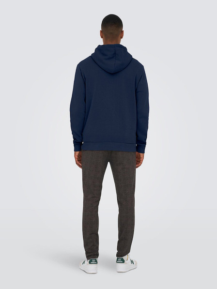 ONLY & SONS Tmavomodrá pánska základná mikina ONLY & SONS Ceres
