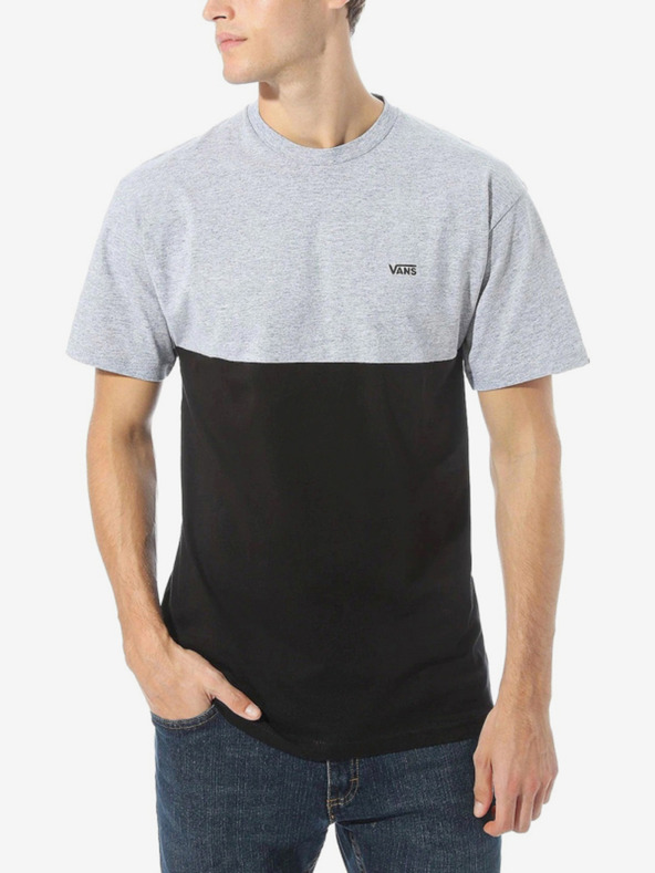 Vans Šedo-čierne pánske tričko VANS
