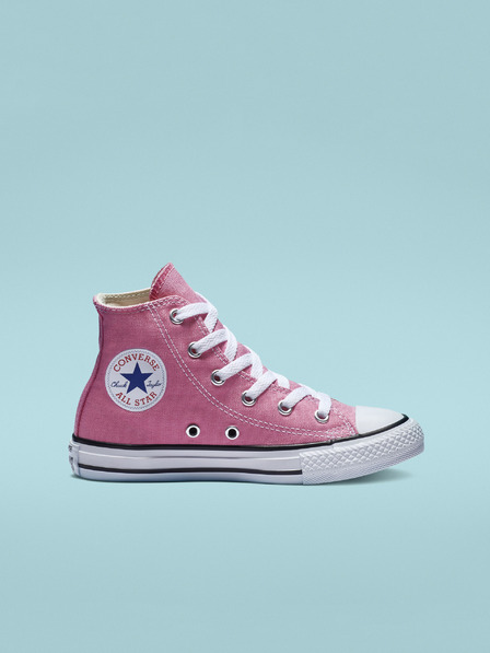 Converse Ružové dievčenské členkové tenisky Converse Chuck Taylor All Star