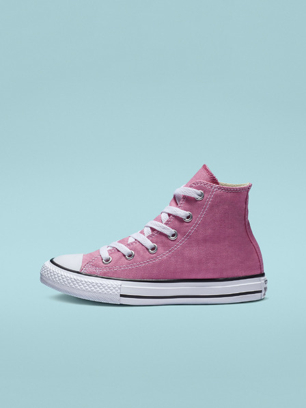 Converse Ružové dievčenské členkové tenisky Converse Chuck Taylor All Star