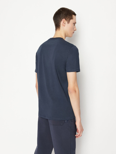 Armani Exchange Tmavomodré pánske tričko Armani Exchange