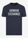 Armani Exchange Tmavomodré pánske tričko Armani Exchange