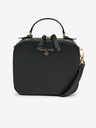 Michael Kors Čierna kožená crossbody kabelka Michael Kors Jet Set Charm
