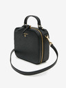 Michael Kors Čierna kožená crossbody kabelka Michael Kors Jet Set Charm