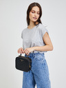 Michael Kors Čierna kožená crossbody kabelka Michael Kors Jet Set Charm