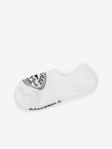 Converse Sada dvoch párov bielych ponožiek Converse